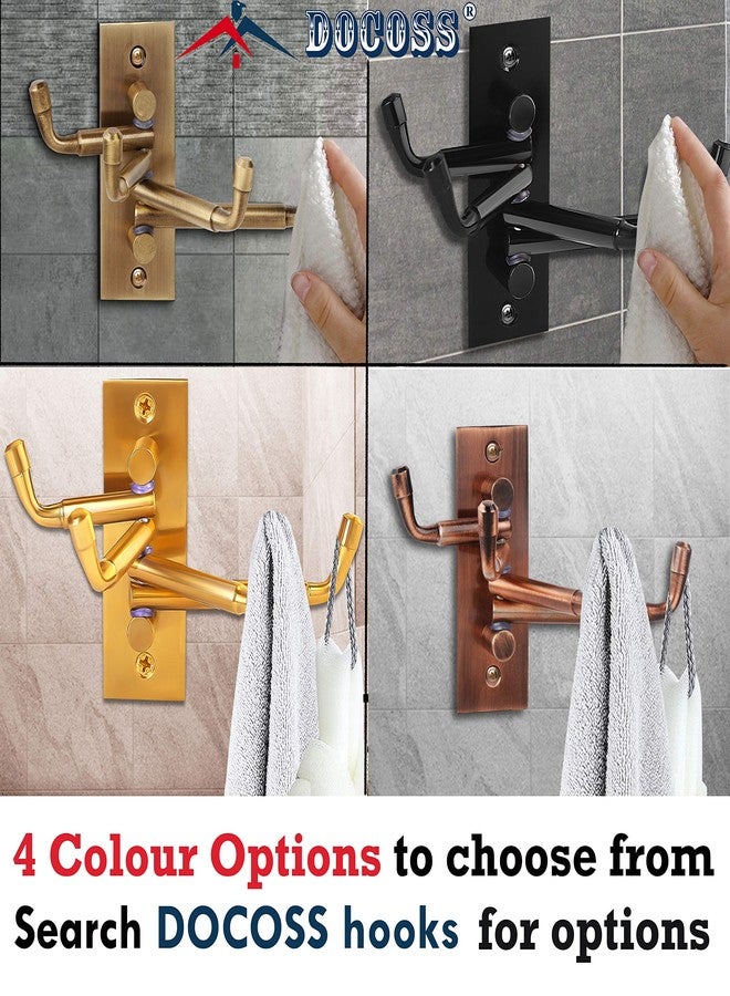 DOCOSS -Flexible 4 Pin Bathroom Hooks Cloth Hanger Wall Hook Door Robe Hooks for Hanging Keys,Clothes,Towel Steel Hook (Pack of 4, Silver) - Image 4